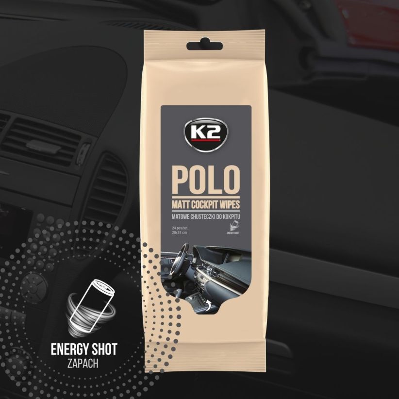 K2 Kojelautapyyhkeet Polo Matt Wipes 24 kpl